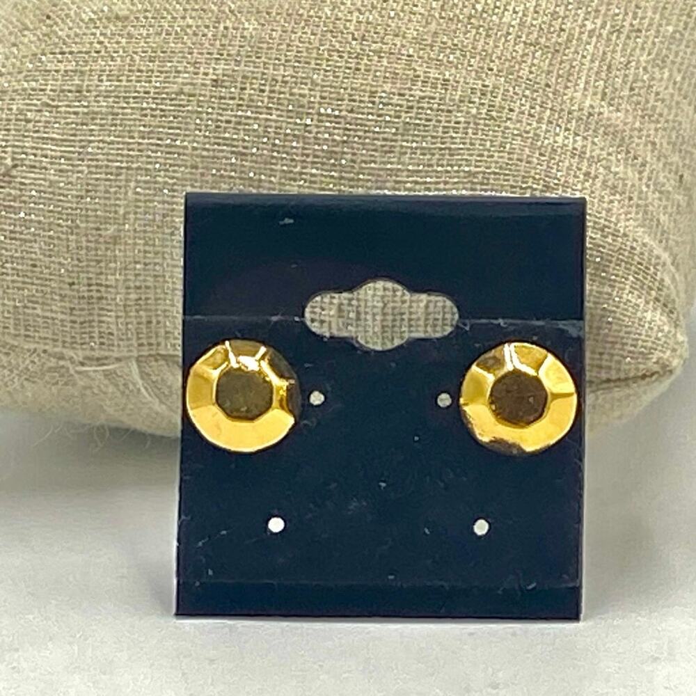 Kate Spade Gold Plated‎ Octagon Stud Earrings 10mm